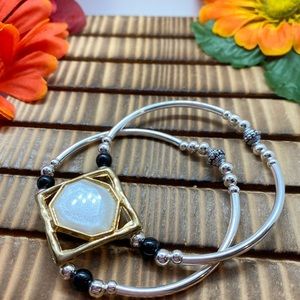 Double Strand Elastic Bracelet